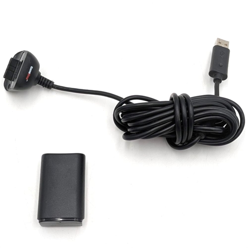 Genopladeligt Batteri og Ladekabel til Controller - XBOX 360 Tilbehør (B Grade) (Genbrug)